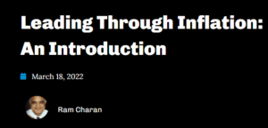 Leading Through Inflation An Introduction