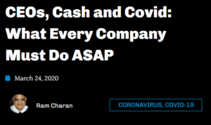 CEOs Cash and Covid What Every Company Must Do ASAP