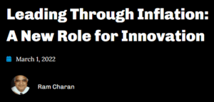 Leading Through Inflation A New Role for Innovation