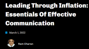 Leading Through Inflation Essentials Of Effective Communication
