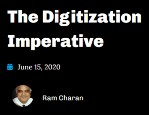 The Digitization Imperative
