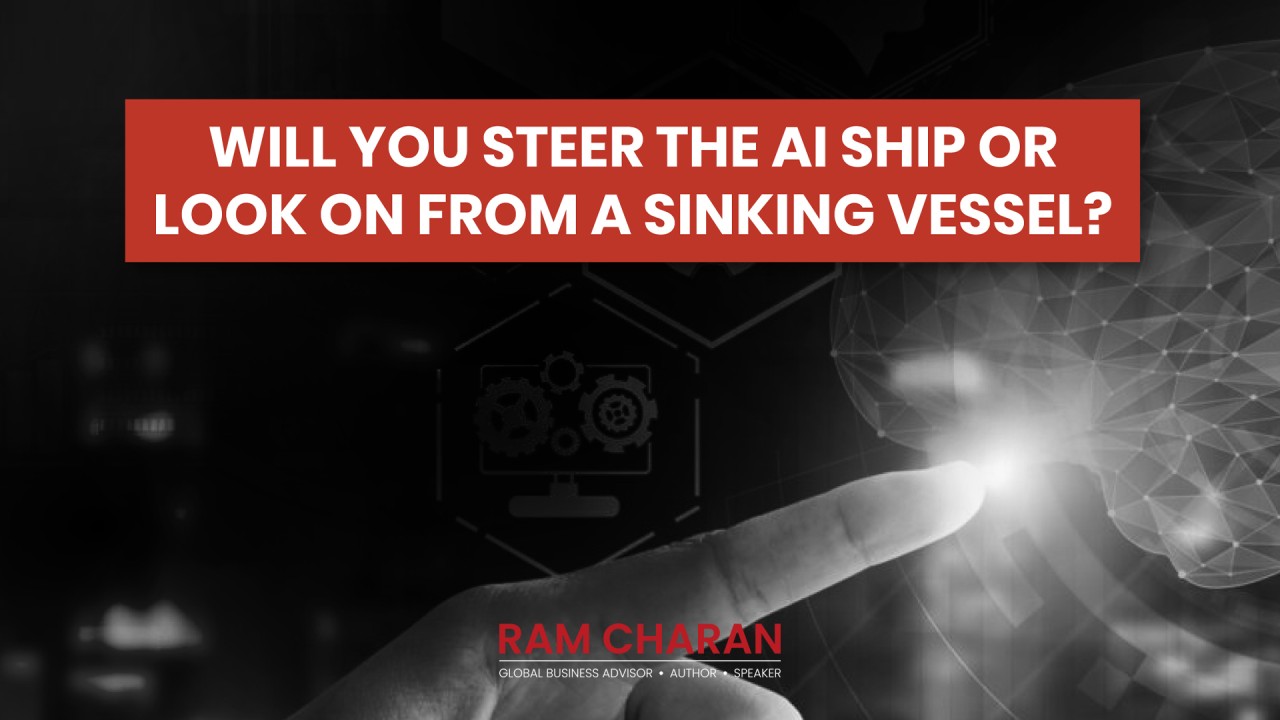 Will You Steer the AI ship or look on fram a sinking vessel