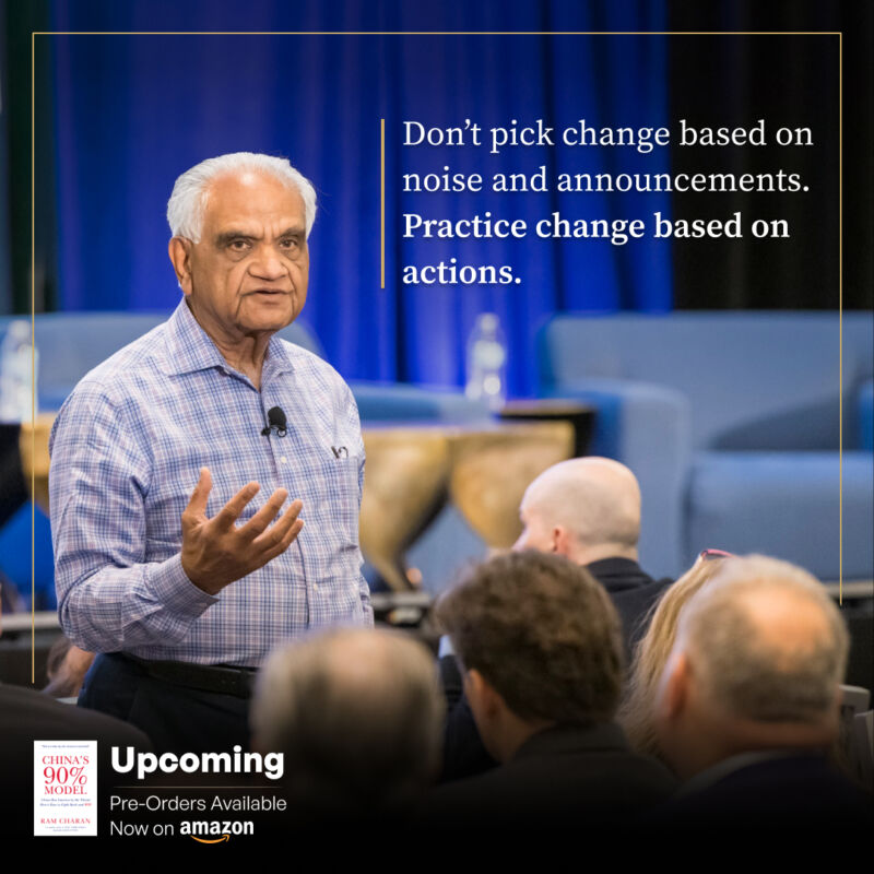 Image for the Tweet beginning: Change isn't about reacting to