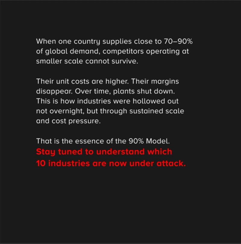 Image for the Tweet beginning: China didn’t compete.

It demolished entire