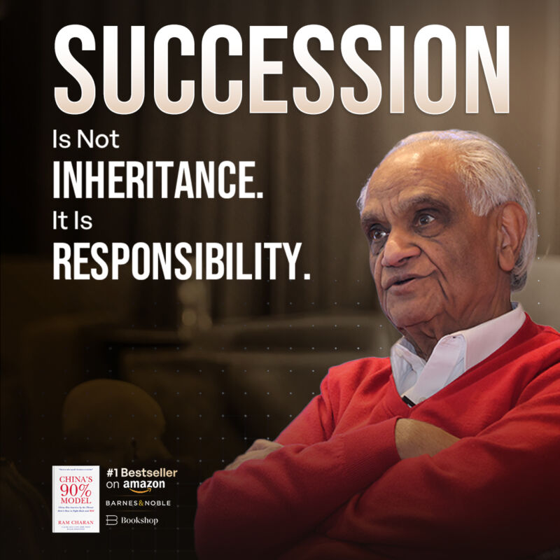 Image for the Tweet beginning: Family succession is one of