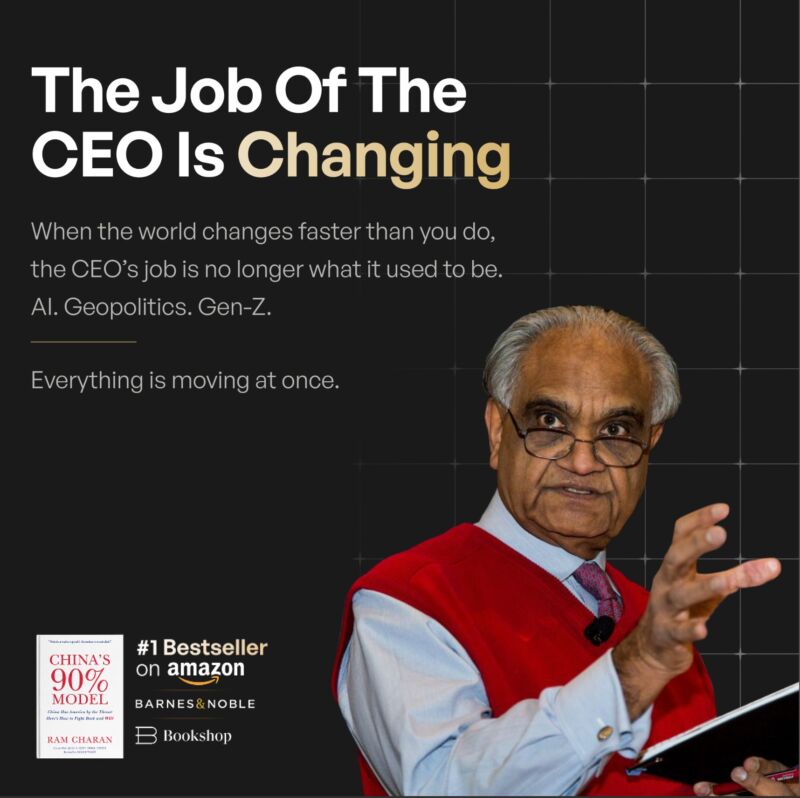 Image for the Tweet beginning: The job of the CEO