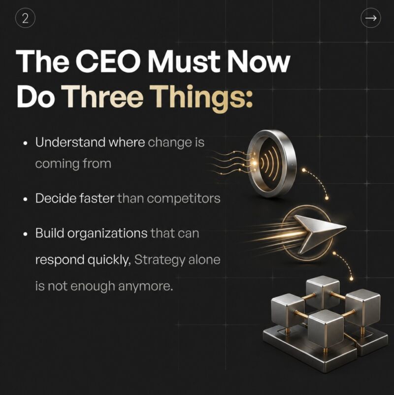 Image for the Tweet beginning: The job of the CEO