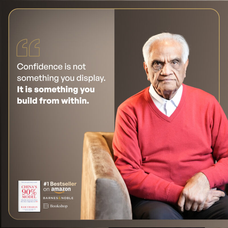 Image for the Tweet beginning: Real confidence is built from